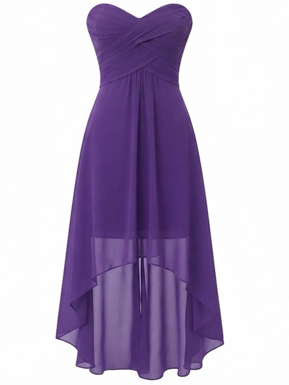DAVID’S BRIDAL BLUE VIOLET GOWN SIZE 4 SWEETHEART NECKLINE STYLE 768803